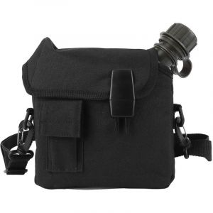 Bouteille d'eau d'ext&eacute;rieur 1,5 l Grande capacit&eacute; Portable Bouteille d'eau de camping plate avec sac banane pour sports de plein air Randonn&eacute;e