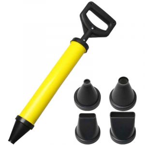Pistolet &agrave; ciment,Ensemble De Pistolet &agrave; Mortier,Pistolet &agrave; calfeutrer pulv&eacute;risateur mortier Citron Vert Pistolet applicateur,Seringue &agrave; mortier + 4