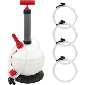 Ratstone Pompe Vidange Huile Moteur 6L,Seringue A Huile,&Eacute;quip&eacute;e D'Un Socle Am&eacute;lior&eacute; Et De Quatre Types De Tuyaux,Pompe &Agrave; Huile Adapt&eacute;e Aux