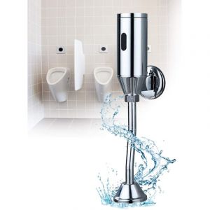 Urinoir automatique avec capteur de rinçage pour montage mural - Valve de chasse intelligente sans contact pour salle de bain, eau, voiture, urinoir