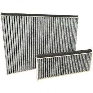 2x filtres compatible avec Neff Z51AIT0X0, Z51AIT0X, S95IHM1S0B, DIHM951S hotte aspirante - 2x filtre à charbon actif blanc / gris - Vhbw