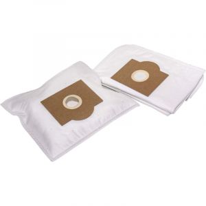 10x Sacs compatible avec Rowenta Bully Wet & Dry Compact aspirateur - microfibre non tiss&eacute;e, 30cm x 17,5cm blanc - Vhbw
