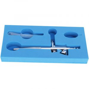 Kit de pistolet &agrave; peinture pour c&eacute;ramique, outil d'art DIY avec buse 0.2mm - Mod&egrave;le G-136 &agrave; action simple
