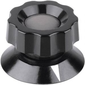 Tête de bouton rotatif Mentor 474.61 avec pointeur noir (ø x h) 59 mm x 35.5 mm 1 pc(s)