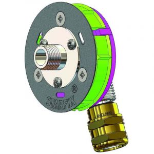 Anquier - Sortie de cloison starfix mono per &agrave; compression &Oslash;12 - M3/8' (12/17) coud&eacute;e