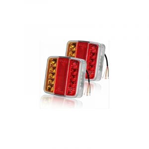 ZVD - IP67 étanche multifonction remorque camion caravane van bateau 2 pièces feux arrière de remorque 26 led 12 v feux arrière clignotants feux stop