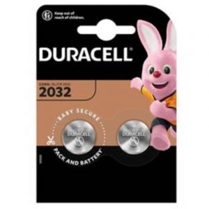 10 x DURACELL BATTERIA A BOTTONE CR2032 BL 2 PZ