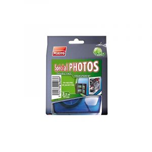 Plasto - Adhésif Double Face Photo 3.5m - Transparent & Sans Jaunissement