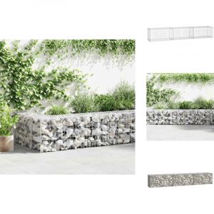 Vidaxl - Mur en gabion avec couvercles Acier galvanisé 300 x 50 x 50 cm - Mur En Gabion - Cloture Rigide - Panneau De Cloture - Barrieres Exterieur