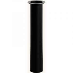 Pied plan de travail colonne RAPHAEL en acier tube Rond droit large Noir H 90 x l 16 cm