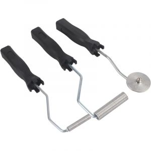 3Pcs Rouleau Debulleur, Outils Rouleaux en Fibre de Verre Bubble Paddle Roller Kit Resine Fibre de Verre
