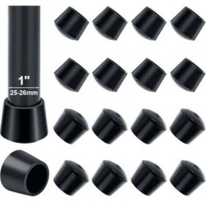 Embout De Chaise, 16pcs 25-26mm Embout Pied De Chaise Caoutchouc Embout Caoutchouc Chaise 25mm Diam&egrave;tre Int&eacute;rieur, pour Prot&eacute;ger Les Pieds de Table