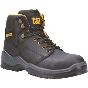 Chaussures De Sécurité Hautes – Caterpillar Striver Noir S3 src – Tige Cuir Nubuck & Nylon Waterproof – Embout Acier – Homme - 45