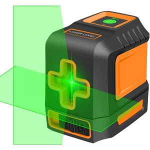 Niveau laser &agrave; lignes crois&eacute;es autonivelant, laser vert &agrave; luminosit&eacute; r&eacute;glable, outil durable IP54 pour la pose de tableaux, de carrelage, la