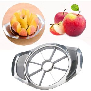 Feiyue - Trancheuse à pommes 4 pouces - Coupe-pommes professionnel - Vide-pomme en acier inoxydable - Trancheuse et vide-pomme ultra-tranchante