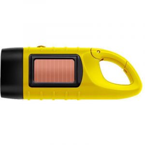 Lampe torche LED portable &agrave; manivelle, dynamo, multifonctionnelle, rechargeable &agrave; l'&eacute;nergie solaire, id&eacute;ale pour le camping et la randonn&eacute;e. Lampe de
