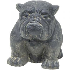 Stonelite - Statue en pierre reconstituée Bouledogue 29 x 45 x 41 cm