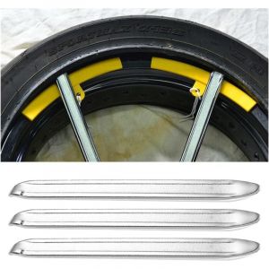 3 Pi&egrave;ces Demonte Pneu, D&eacute;monte Pneu De V&eacute;lo M&eacute;tal, Demonte Pneu Trottinette, M&eacute;tal Acier Levier des Pneus pour Voitures Moto, Outillage De R&eacute;paration
