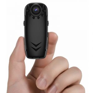 Cam&eacute;ra de surveillance interieur / exterieur, Enregistreur video multifonctionnel avec camera corporelle portable avec detection de mouvement, vision