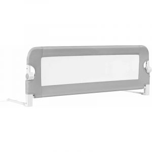 Goplus - Barriere de Lit Pliable et Portable avec Cadre en Metal pour Lit d'Enfant et Lit d'Adulte, Structure en Forme de t, Securite de Lit avec