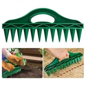 30x13cm 12 Trous Distributeur de Graines Semis Distributeur de Semences &agrave; Creuser dans Le Sol Semoir &agrave; Graines Manuel Outil d'Ame