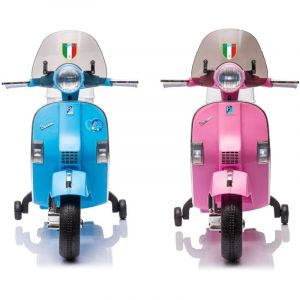 Moto Électrique Scooter pour Enfants LT960 Vespa PX150 Full Napoli avec Top Case Couleur: Rose