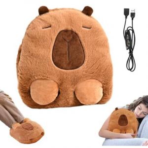 Chauffe-pieds &eacute;lectrique, chauffe-pieds &eacute;lectrique &agrave; 3 r&eacute;glages de temp&eacute;rature, chauffe-pieds &eacute;lectrique avec doublure int&eacute;rieure lavable,