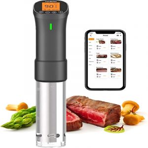 Inkbird ISV-200W Cuiseur Sous Vide WiFi,Cuiseur Oeuf Thermoplongeur Sous Vide Cooker 1000W,Calculateur d'Immersion Cuisini&egrave;re Thermostat