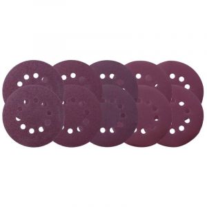 Scheppach - Lot de 10 disques abrasifs - 5 x 2 pièces - Diamètre 180 mm - Grain 40, 80, 120, 180, 240 - Compaibles avec la ponceuse murale CGP1200