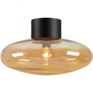 Markslojd - Applique/Plafonnier 1xE14, max. 40W, IP20, verre souffl&eacute; ambre - Marksl&ouml;jd - Locus