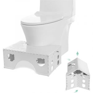 Lntyq Tabouret de toilette pliable - Tabouret physiologique de salle de bain pour adultes et enfants - Tabouret WC pour salle de bain et WC，45 x 3 x