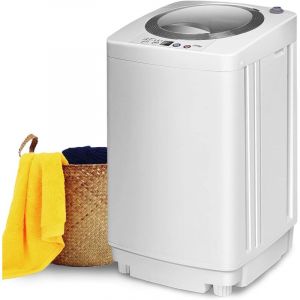 Relax4life - Mini Machine &agrave; Laver avec Essorage 240W, 3,5KG, avec 6 Cycles de Lavage S&eacute;lectionnables, R&eacute;glage du D&eacute;s&eacute;quilibre Automatique, Laver Vos