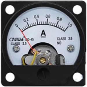 Ampèremètre analogique CC, ampèremètre CC de type pointeur, ampèremètre analogique très sensible, compteur de courant (DC 1 A)