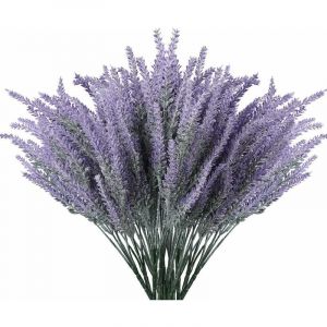 8pcs Bouquet de Lavandin Séchée 100 Tiges Lavande Bouquet Naturel pour la Décoration Intérieure, Mariage de Lavande