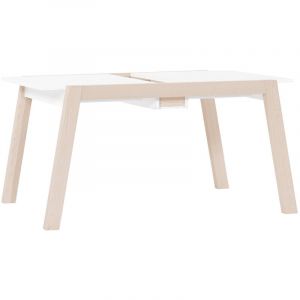 Petits-meubles - Table à manger extensible 4 à 8 places Vox Spot Acacia et Blanc