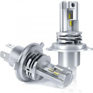 Ampoule led H4, blanche 6 500 k, pour kit d'ampoule de phare de conversion de faisceau haut/bas de voiture 24 v. (2 pi&egrave;ces)