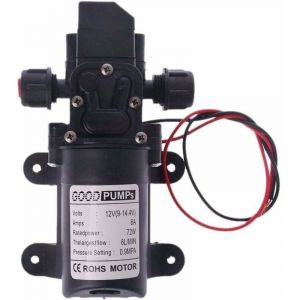 Pompe &Agrave; Eau 12V Pour Camping-Car 60W 6L Min Haute Pression Membrane Amor&ccedil;age Automatique
