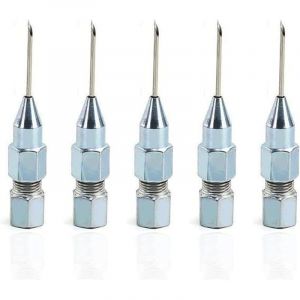 5 pi&egrave;ces pointe d'aiguille de pistolet &agrave; graisse de la bouche, aiguille d'injecteur de graisse pour la lubrification dans des roulements scell&eacute;s tr&egrave;s