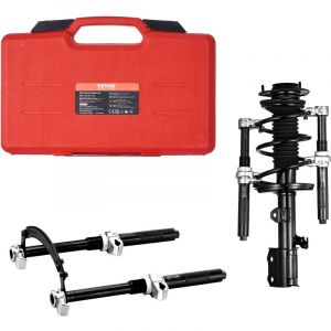 Vevor - Kit Compresseur Ressort Amortisseur pour Voiture 1,2 t Course 280 mm Tendeur de Ressort en Acier 1 Paire avec Boite a Outils et Support de