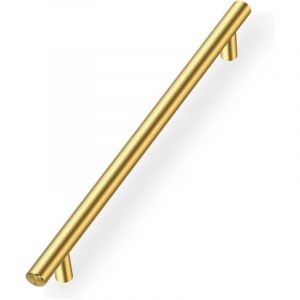 NOLUXA Lot de 10 Poignee de Meuble Cuisine Doree,Poign&eacute;e Meuble Poign&eacute;e de Tiroir Entraxe 192mm Poign&eacute;e de Porte Dor&eacute;e Poign&eacute;e Placard Cuisine