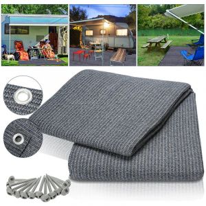 Swanew Auvent tapis &eacute;tanche camping tapis tente sol ext&eacute;rieur tente b&acirc;che pique-nique couverture caravane 250x300CM