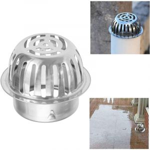 Crapaudines pour Gouttière - Protection Gouttiere Feuilles - Grille anti-feuilles en acier inoxydable pour gouttières - 100 mm - Protection contre