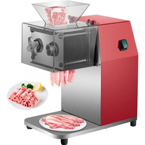 Trancheuse Electrique Lame de 3,5 mm Trancheuse a Jambon 1440 tr/min Trancheuse Charcuterie en Acier Inox et Materiau pc Transparent 850 w pour