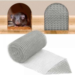 Grillage Souple en Acier Inoxydable 304, Grillage Anti Rongeur 12,7 cm x 6 m, Grillage Rigide pour Protection Contre Les Rongeurs, Le Remplissage de