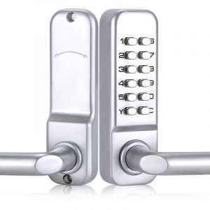 Serrure de Porte Mécanique Numérique avec Poignée, Serrure à Combinaison de 1 à 11 Chiffres Serrure à Code Mécanique étanche en Alliage de Zinc