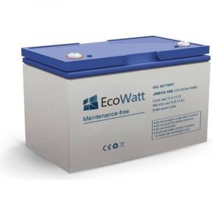 Batterie 100ah 12v Gel d&eacute;charge Lente-Ecowatt