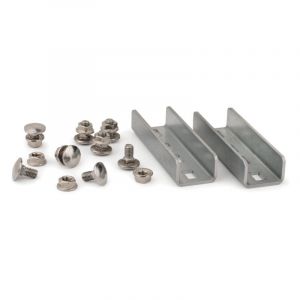 Index ® ‎ A Perfect Fixing - Rail solaire perforé indextrut avec vis DIN-603 A2 et écrou DIN-6923 A2. Valable pour rail gp-xs 41x1,5 - M8x16
