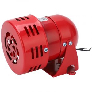 Sjlerst - Sirène alarme AC110V MS‑190 puissante sirène extérieure alarme 115dB rouge moteur fil Sirne métal corne industrie bateau berm alarme Sirène