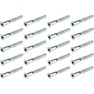 Cyclingcolors - 20x vis d'assemblage confirmat 7x50 mm tête frais 6 pans creux chc allen SW4 bois meuble panneaux lit armoire étagère planche