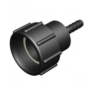 Raccord femelle 2' S60x6 - male cannelée droit ø 12.5mm (1/2 pouce)
